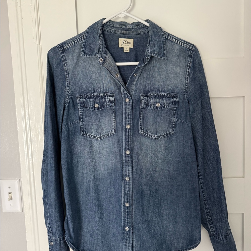 J. Crew Denim Button Front Shirt